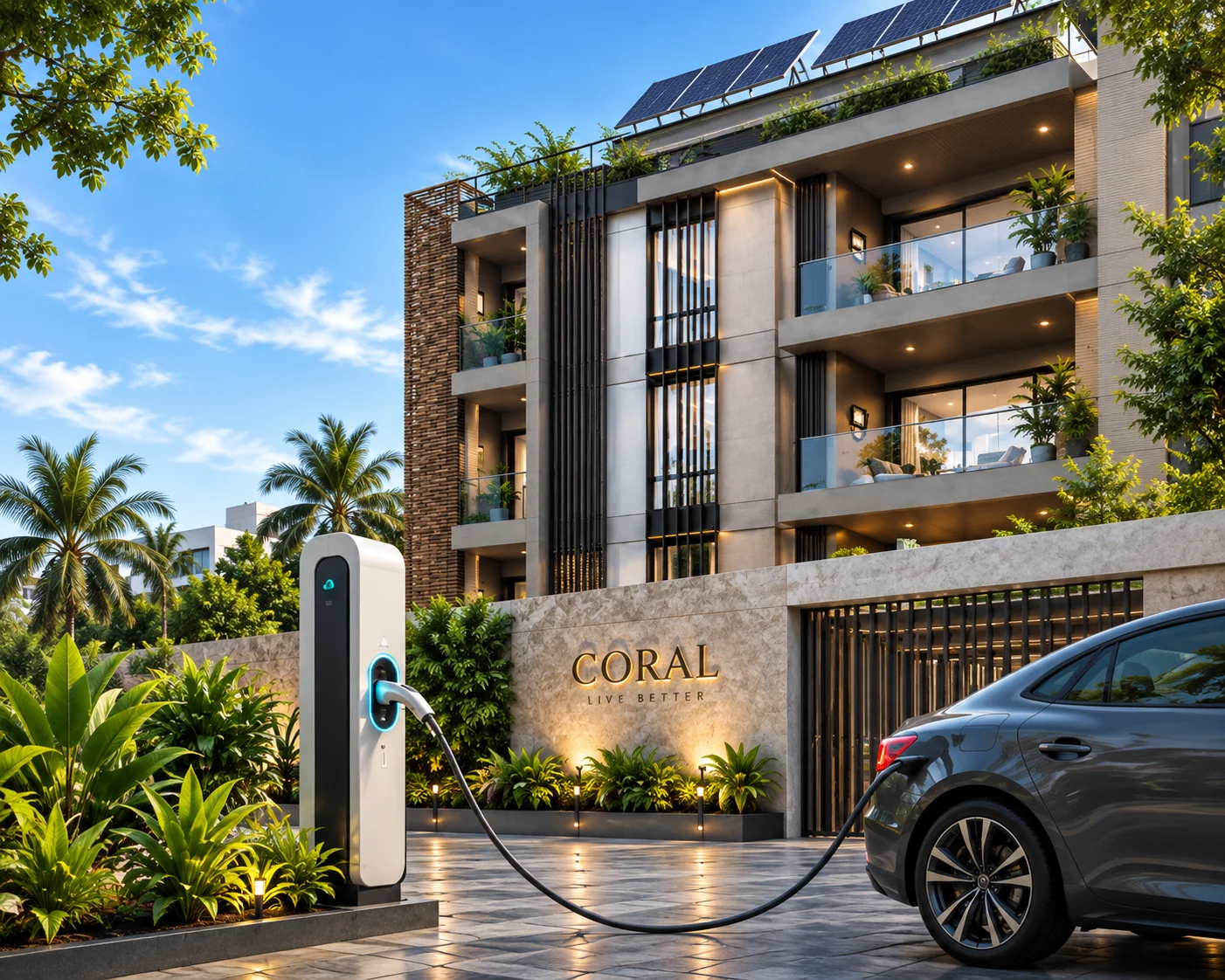 Coral Luxury Living with EV Charging