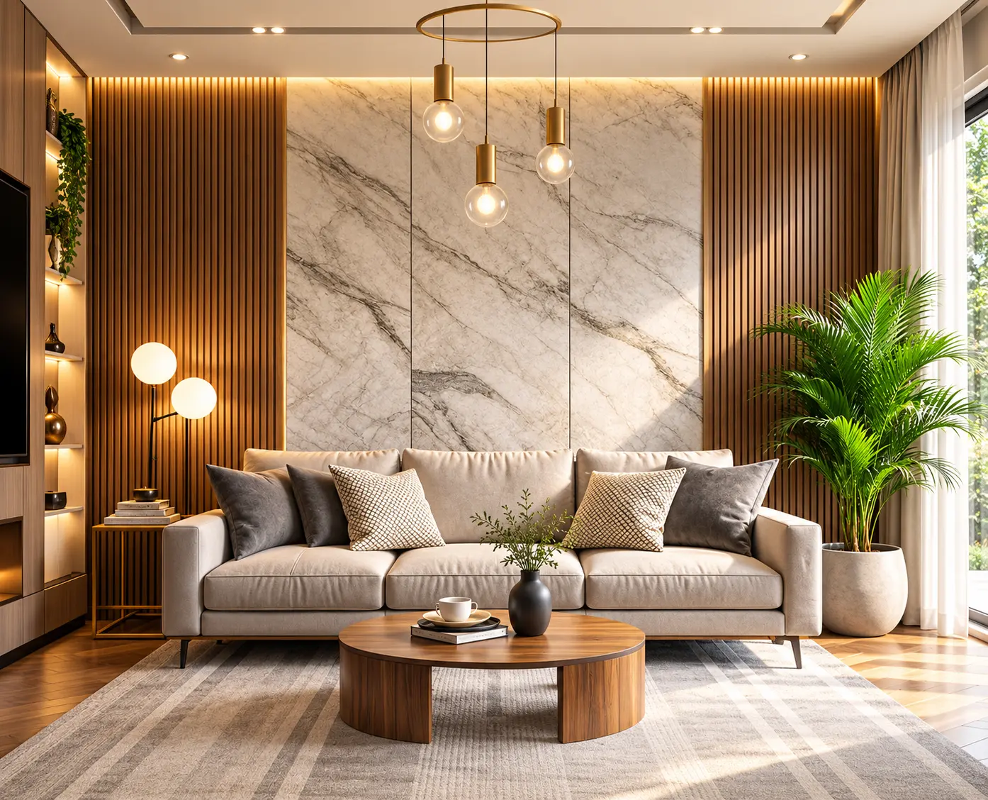 Luxury Modern Living Room - Indu Housing