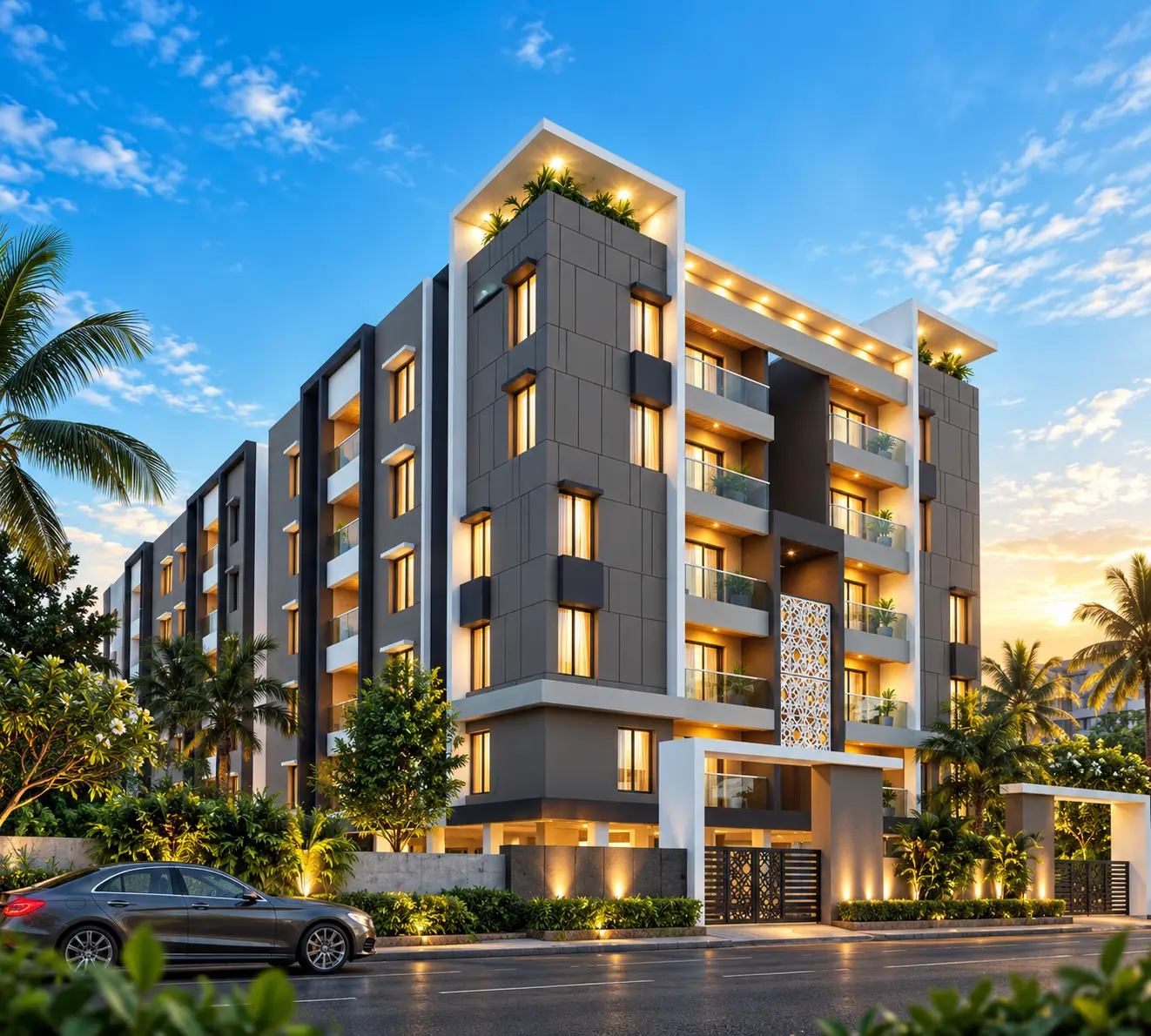 Indu Coral luxury apartments in Besant Nagar Chennai